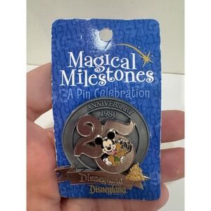 Disneyland - Magical Milestones Pin - 25th Anniversary - Mickey Mouse & Pluto